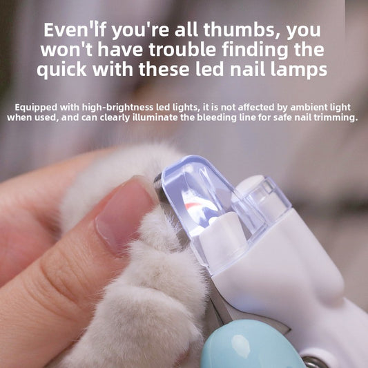 LED Pet Nail Clipper and Grinder with Light - Paw